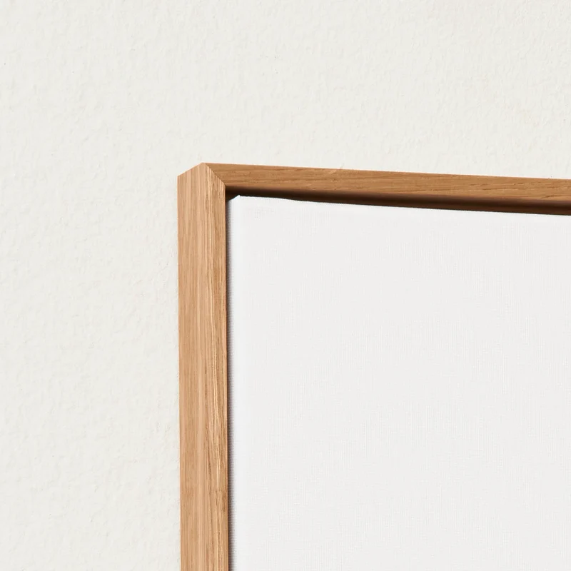 Canvas oak frame
