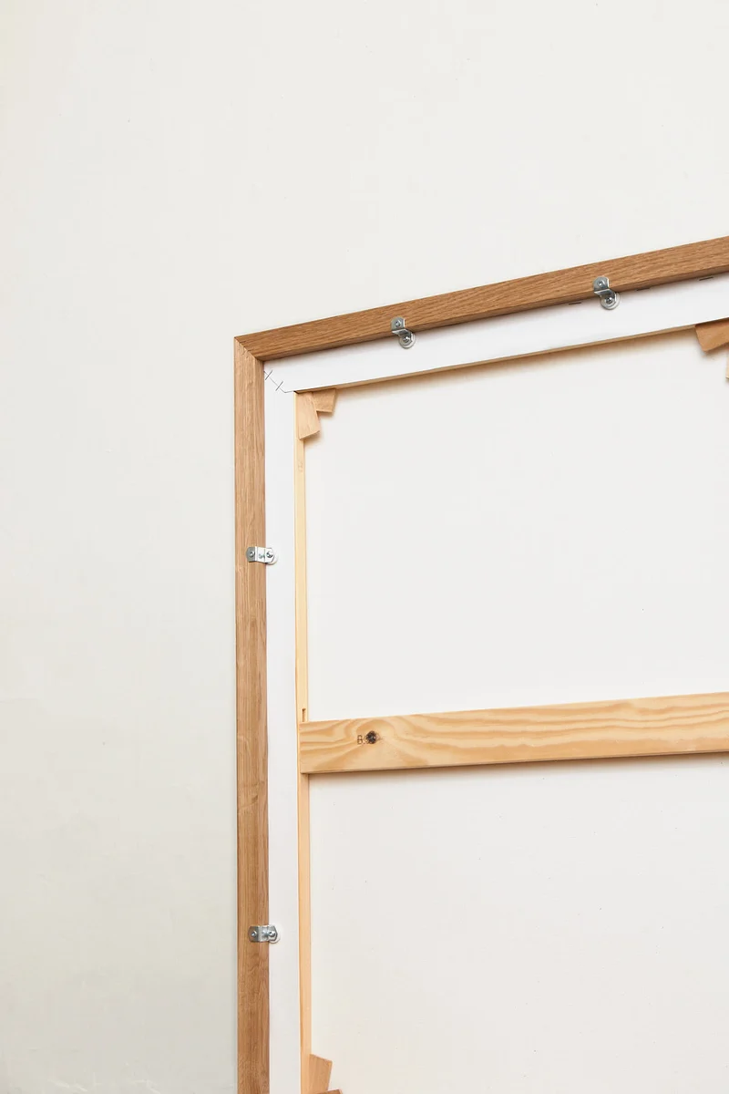 Canvas oak frame