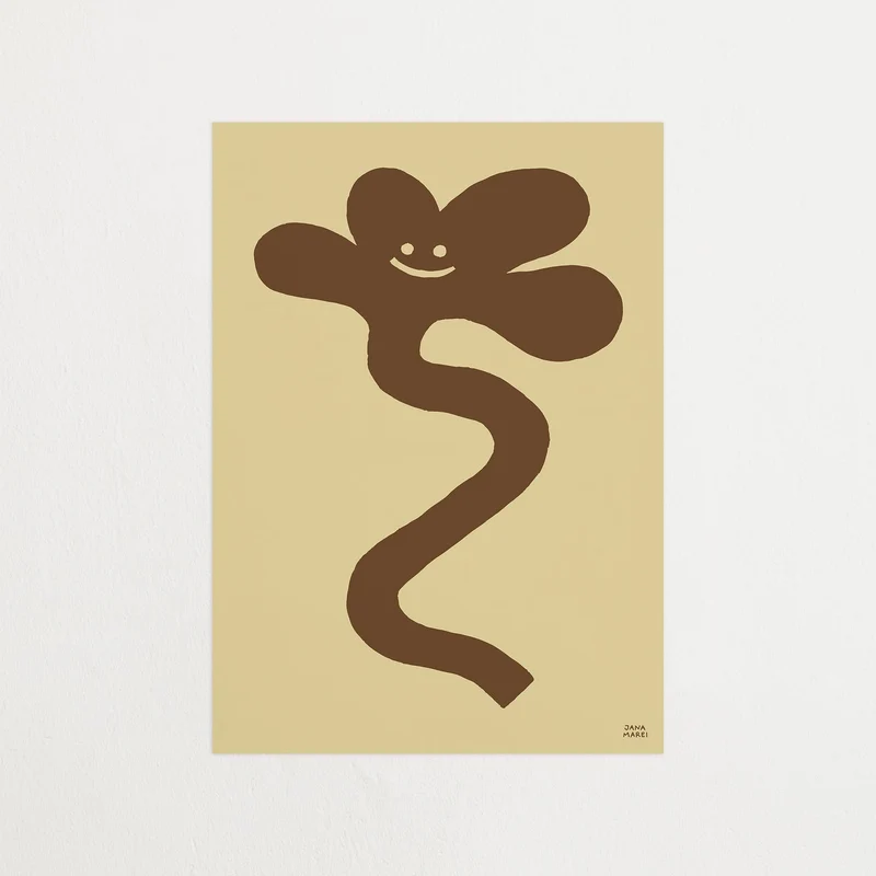 Wavy Flower Beige