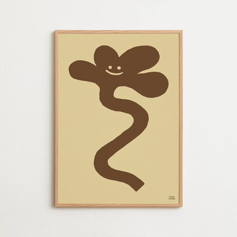 Wavy Flower Beige