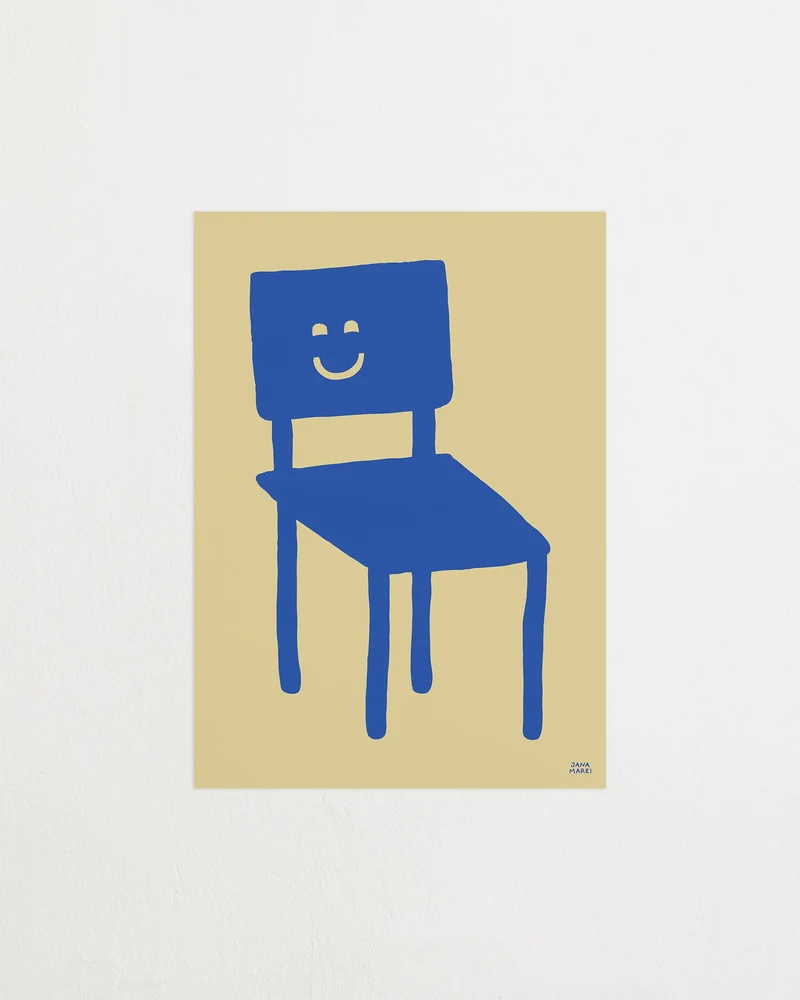 Cheerful Chair Blue