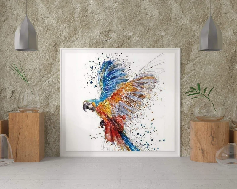 Malen nach Zahlen Vogel