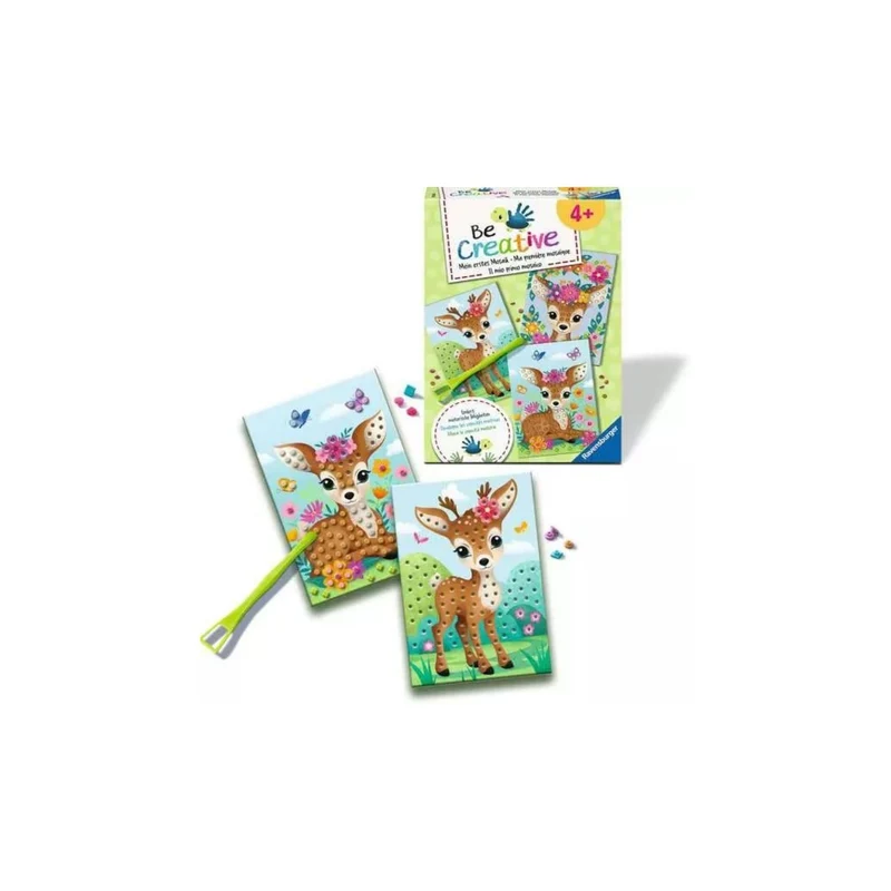Ravensburger | BeCreative Mosaik Bambi - Bastelset für Kinder ab 4 Jahren