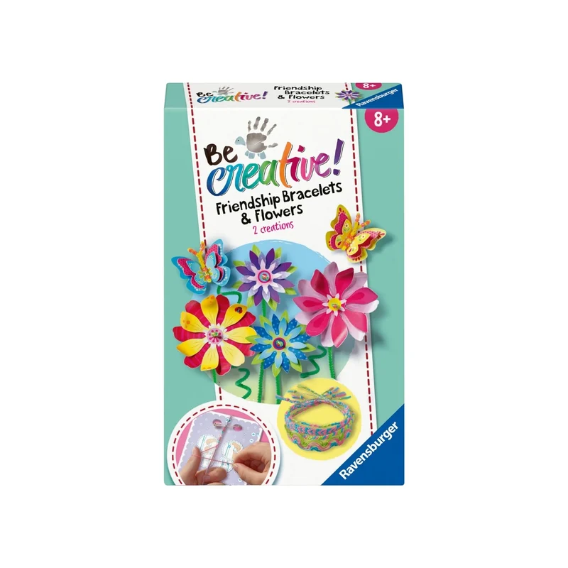 Ravensburger | BeCreative Knüpfarmbänder und Blumen Bastelset ab 8 Jahren