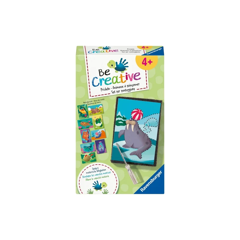 Ravensburger | BeCreative Prickeln - Bastelset ab 4 Jahren mit Filzunterlage und Prickelnadel