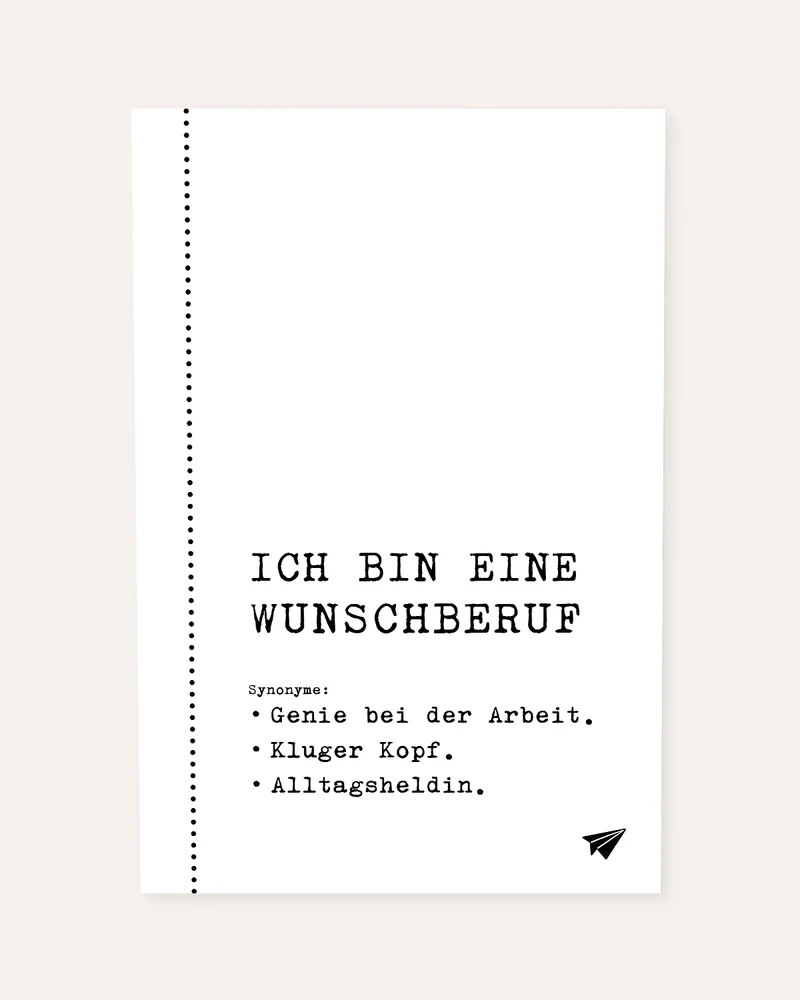 Ich bin eine (+Wunschberuf) - personalisierbares Poster