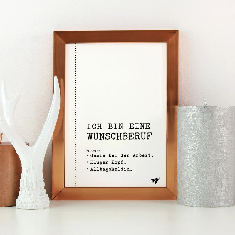 Ich bin eine (+Wunschberuf) - personalisierbares Poster