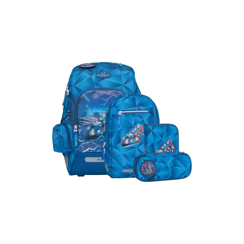 Beckmann | Schulrucksack-Set Active Air FLX 6-teilig - Blue Lightning