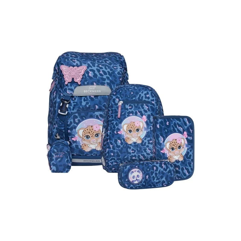 Beckmann | Schulrucksack-Set Classic 6-teilig - Cheetah
