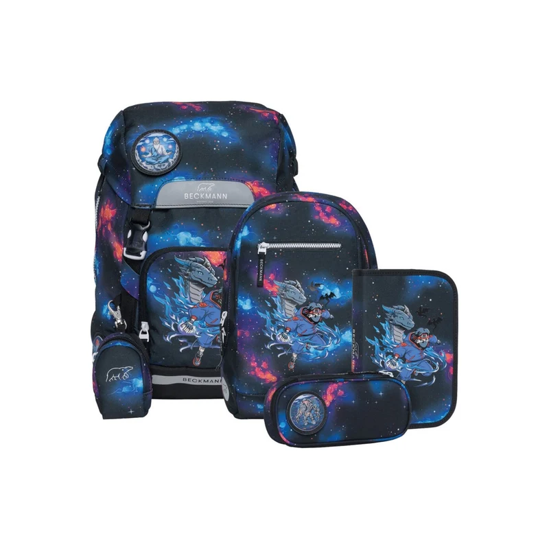 Beckmann | Schulrucksack-Set Classic 6-teilig - Ninja Elements