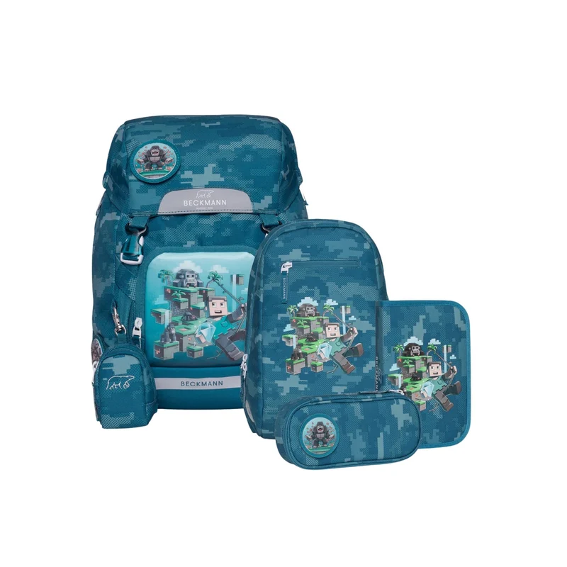 Beckmann | Schulrucksack-Set Classic 6-teilig - Jungle Game