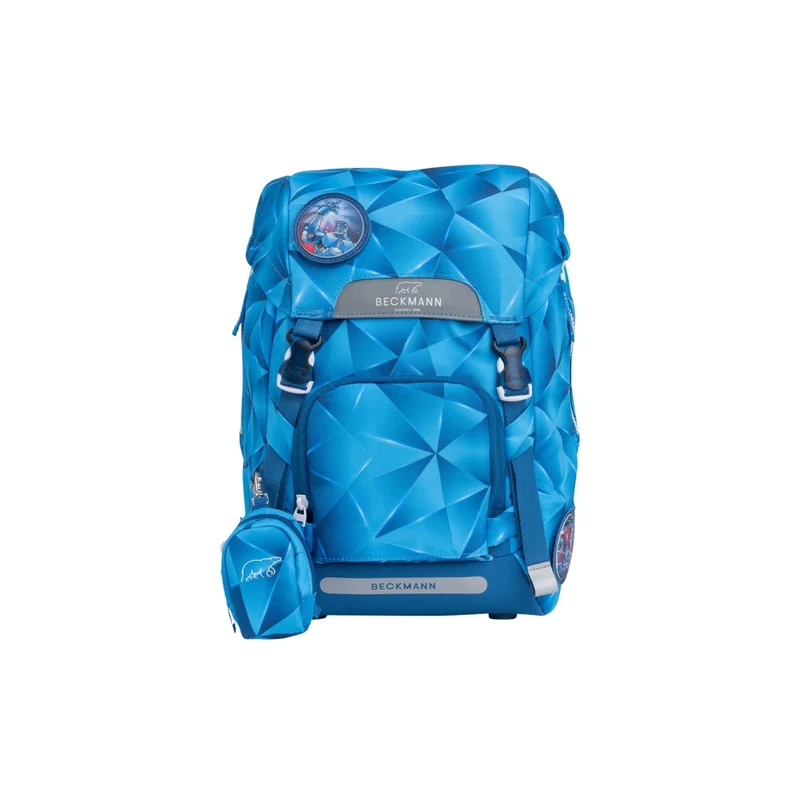 Beckmann | Schulrucksack-Set Classic 6-teilig - Blue Lightning