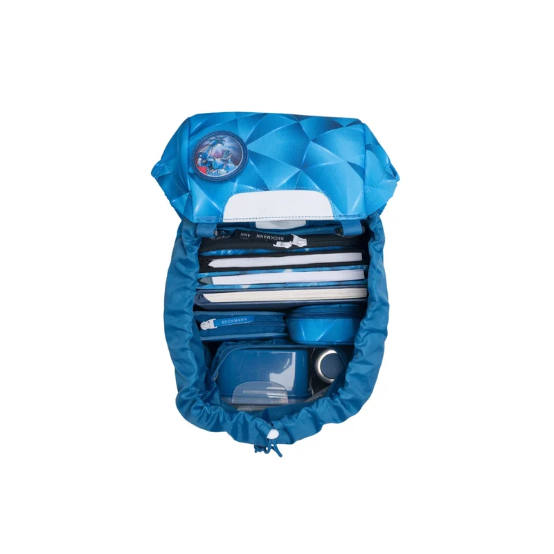 Beckmann | Schulrucksack-Set Classic 6-teilig - Blue Lightning