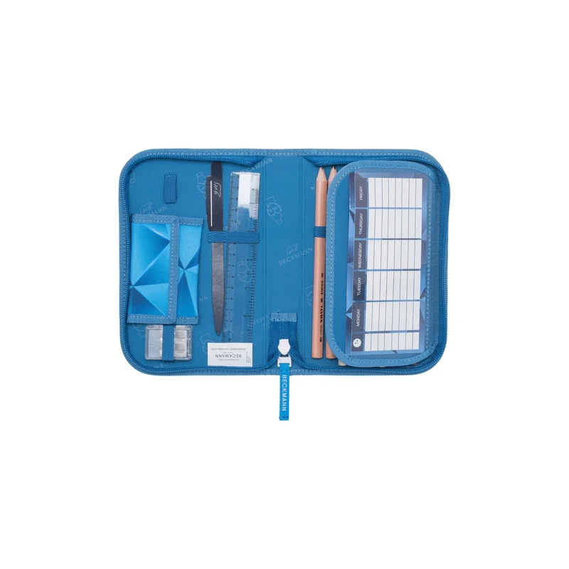 Beckmann | Schulrucksack-Set Classic 6-teilig - Blue Lightning