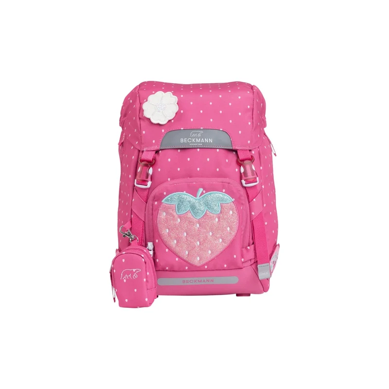 Beckmann | Schulrucksack-Set Classic 6-teilig - Strawberry