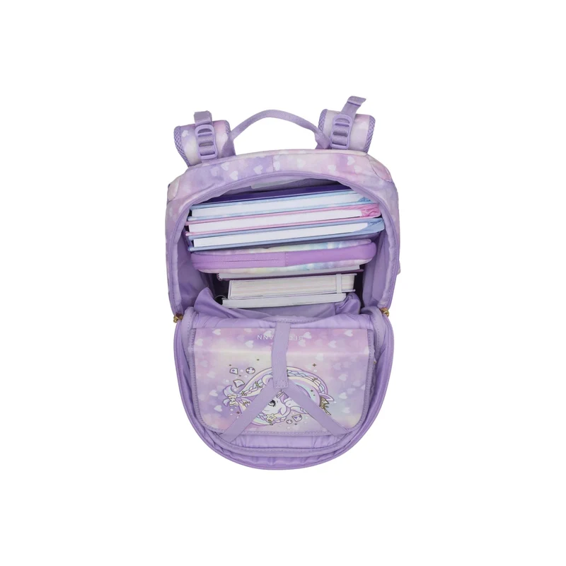 Beckmann | Schulrucksack-Set Classic 6-teilig - Unicorn Princess Purple
