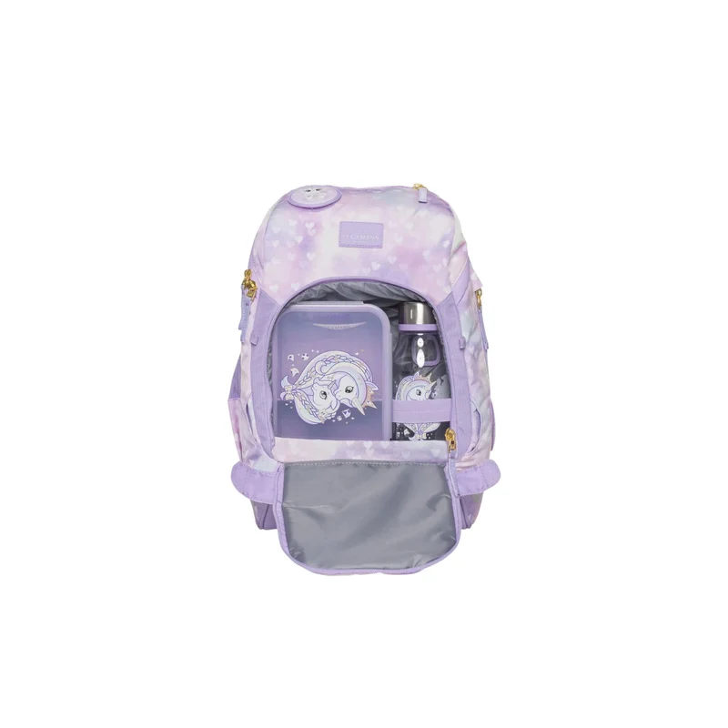 Beckmann | Schulrucksack-Set Classic 6-teilig - Unicorn Princess Purple