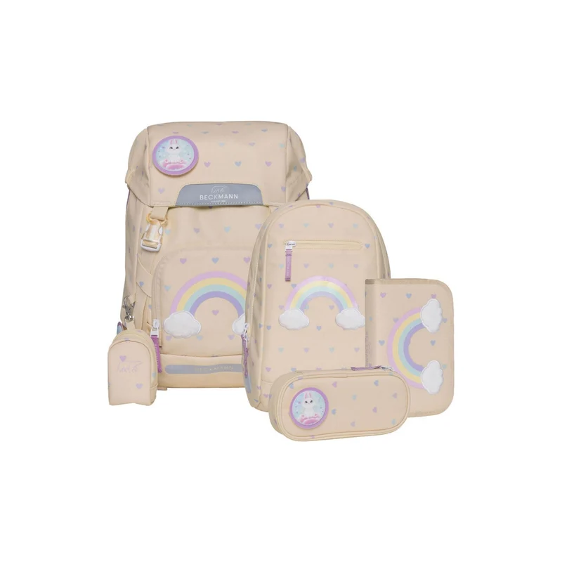 Beckmann | Schulrucksack-Set Classic 6-teilig - Yellow Heart