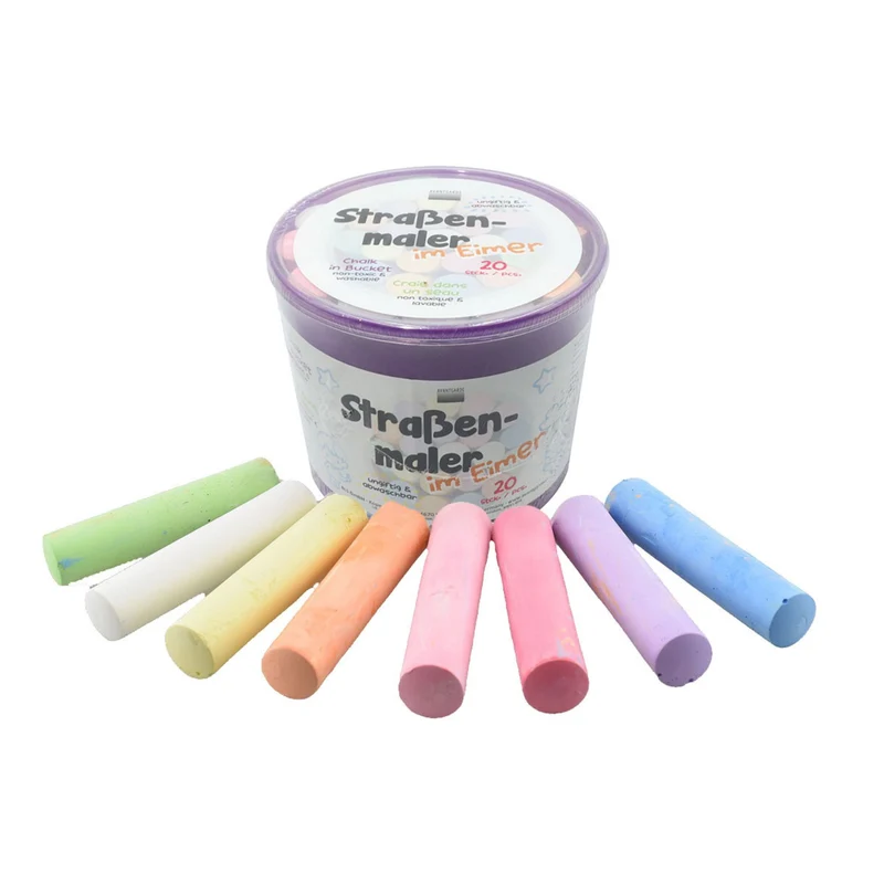 Avantgarde | Strassenmarker Kreide Eimer 20er Set