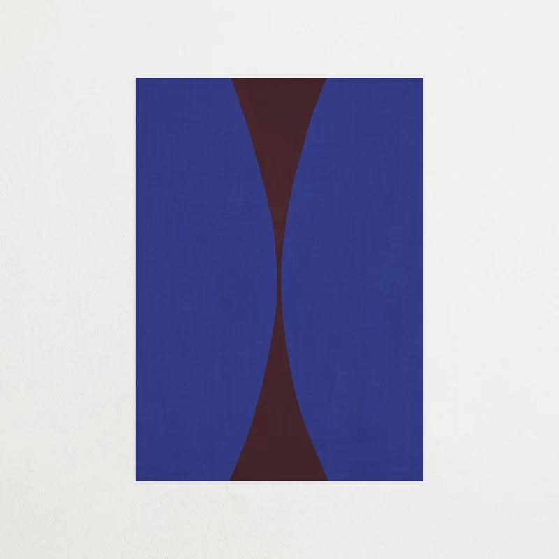 Shape Blue Burgundy