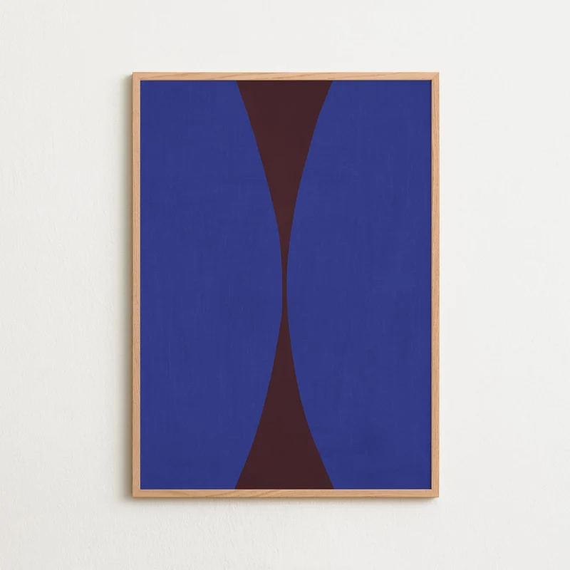 Shape Blue Burgundy