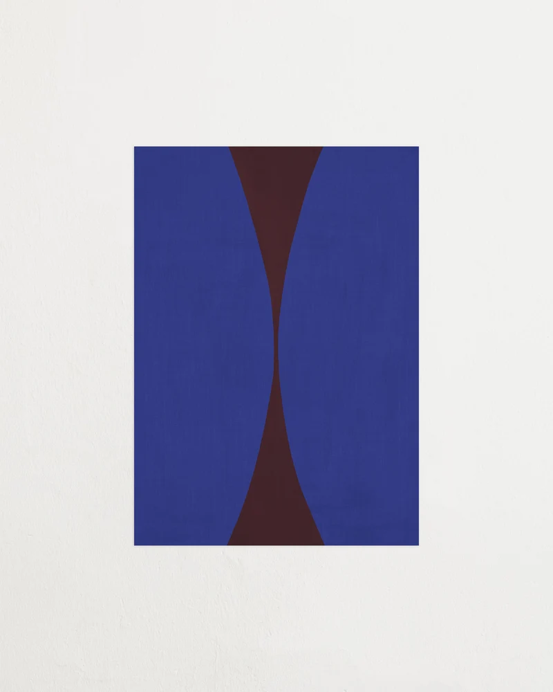 Shape Blue Burgundy