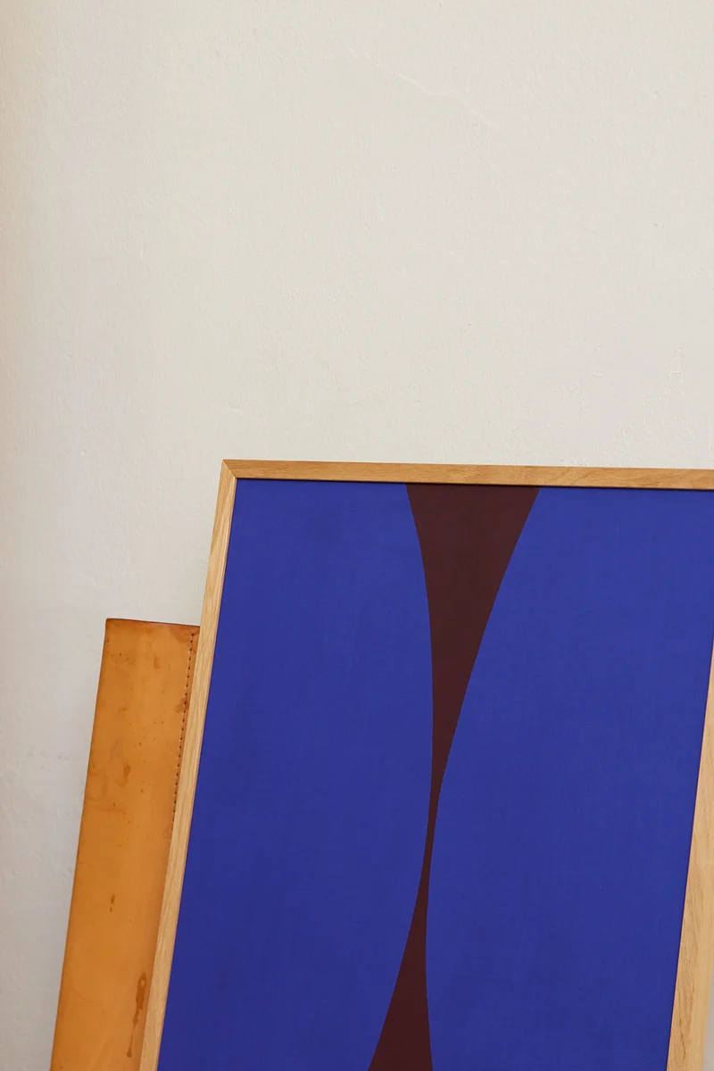 Shape Blue Burgundy