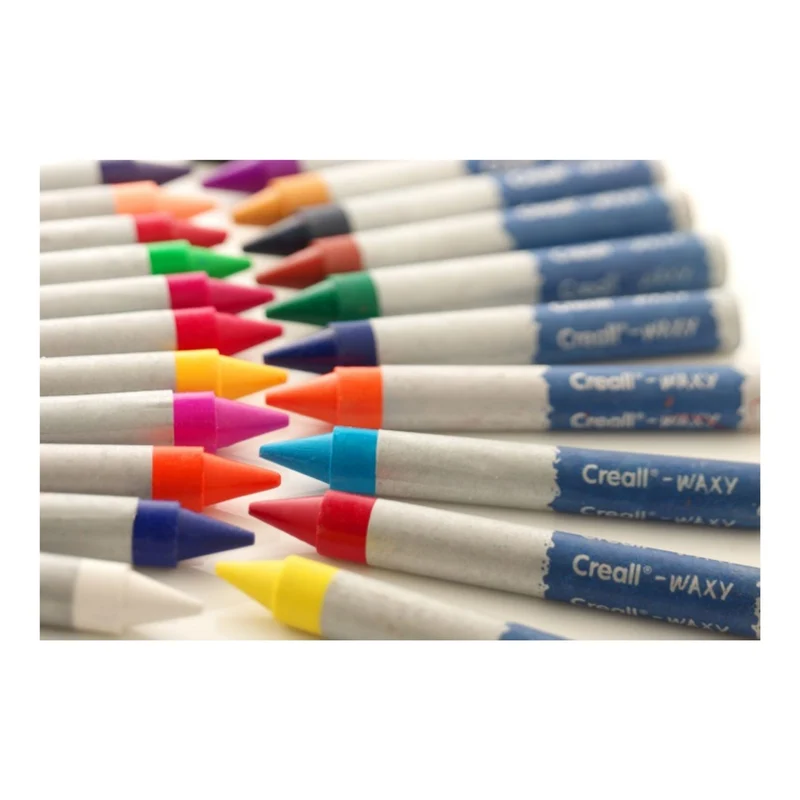 Creall | Waxy Jumbo Wax Crayons – kräftige, hochpigmentierte Wachsmalstifte mit hoher Deckkraft, für Kinder und Schule