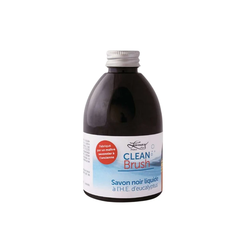 Léonard | Pinselreiniger Schwarze Flüssigseife 300ml natürliche Pflege für Künstlerpinsel