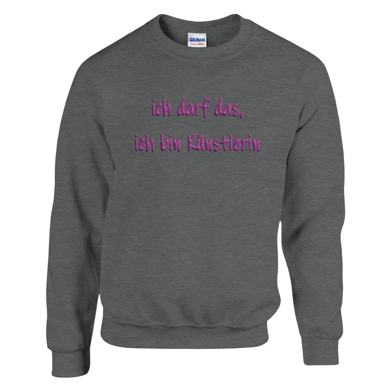 ICH DARF DAS, ICH BIN KÜNSTLERIN - Classic Unisex Crewneck Sweatshirt | Gildan® 18000