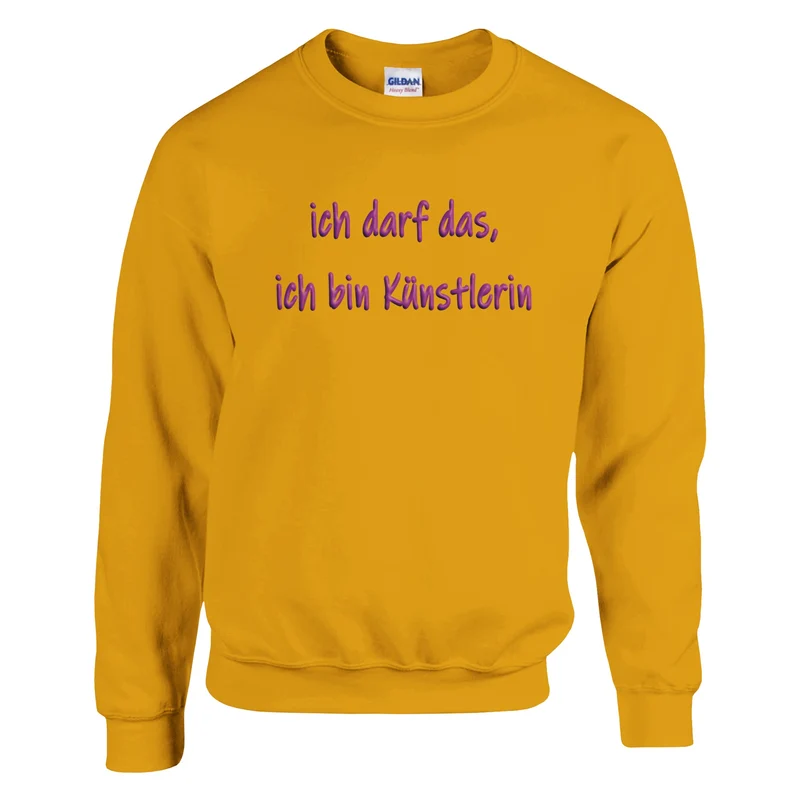 ICH DARF DAS, ICH BIN KÜNSTLERIN - Classic Unisex Crewneck Sweatshirt | Gildan® 18000