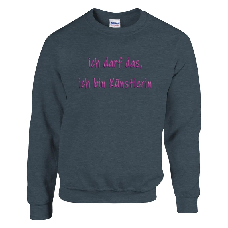 ICH DARF DAS, ICH BIN KÜNSTLERIN - Classic Unisex Crewneck Sweatshirt | Gildan® 18000