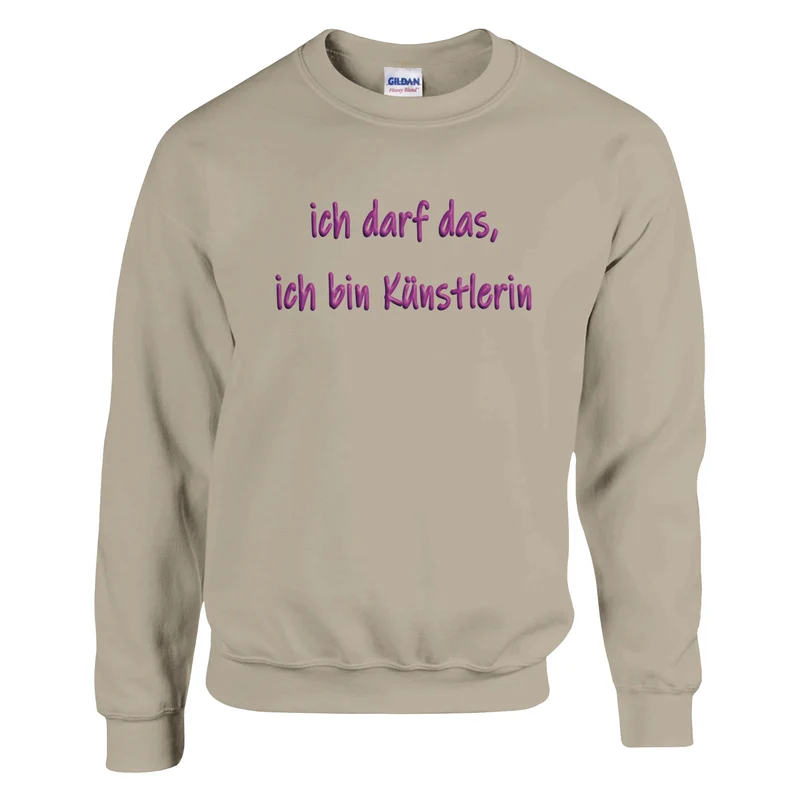 ICH DARF DAS, ICH BIN KÜNSTLERIN - Classic Unisex Crewneck Sweatshirt | Gildan® 18000