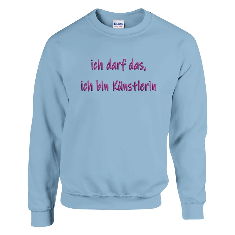 ICH DARF DAS, ICH BIN KÜNSTLERIN - Classic Unisex Crewneck Sweatshirt | Gildan® 18000
