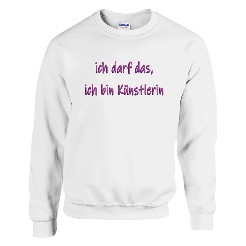 ICH DARF DAS, ICH BIN KÜNSTLERIN - Classic Unisex Crewneck Sweatshirt | Gildan® 18000