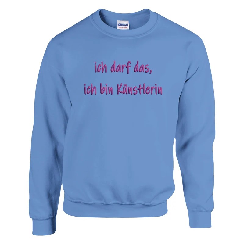 ICH DARF DAS, ICH BIN KÜNSTLERIN - Classic Unisex Crewneck Sweatshirt | Gildan® 18000