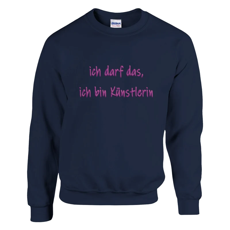 ICH DARF DAS, ICH BIN KÜNSTLERIN - Classic Unisex Crewneck Sweatshirt | Gildan® 18000