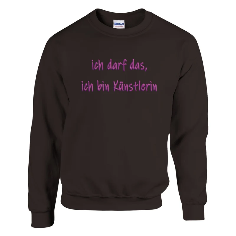 ICH DARF DAS, ICH BIN KÜNSTLERIN - Classic Unisex Crewneck Sweatshirt | Gildan® 18000