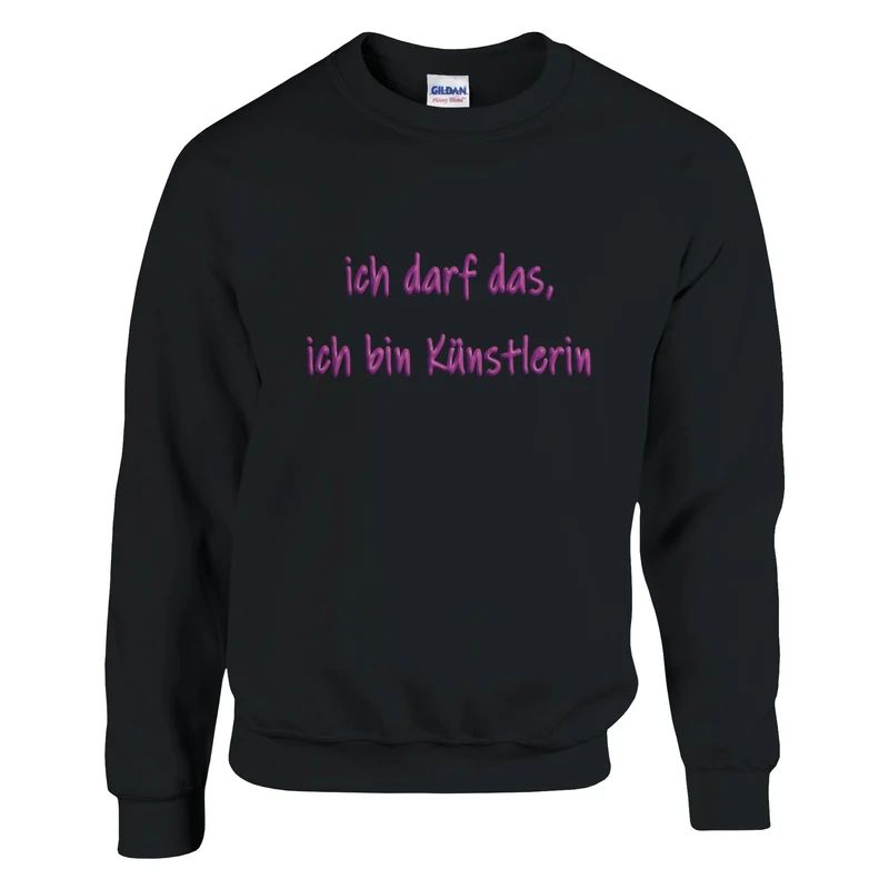 ICH DARF DAS, ICH BIN KÜNSTLERIN - Classic Unisex Crewneck Sweatshirt | Gildan® 18000
