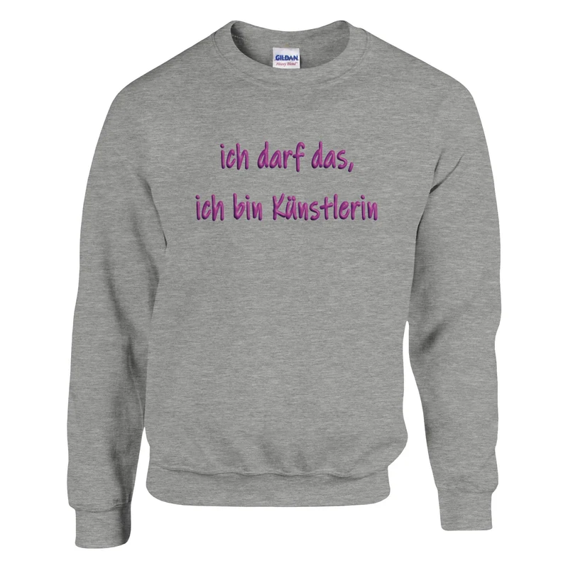 ICH DARF DAS, ICH BIN KÜNSTLERIN - Classic Unisex Crewneck Sweatshirt | Gildan® 18000