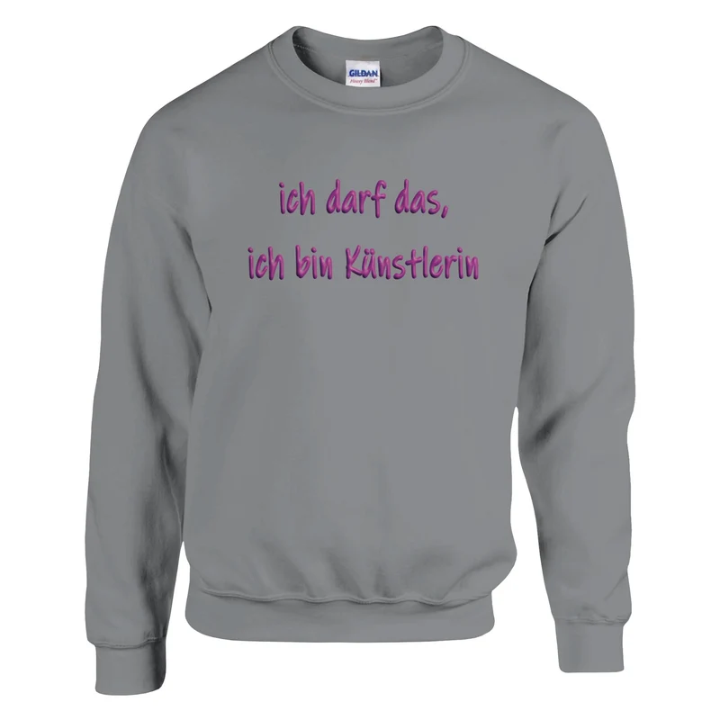 ICH DARF DAS, ICH BIN KÜNSTLERIN - Classic Unisex Crewneck Sweatshirt | Gildan® 18000