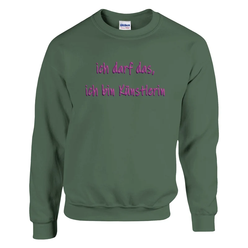 ICH DARF DAS, ICH BIN KÜNSTLERIN - Classic Unisex Crewneck Sweatshirt | Gildan® 18000