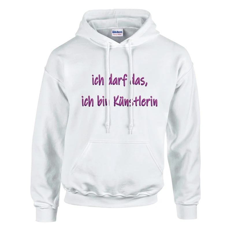 ICH DARF DAS, ICH BIN KÜNSTLERIN - Classic Unisex Pullover Hoodie | Gildan® 18500