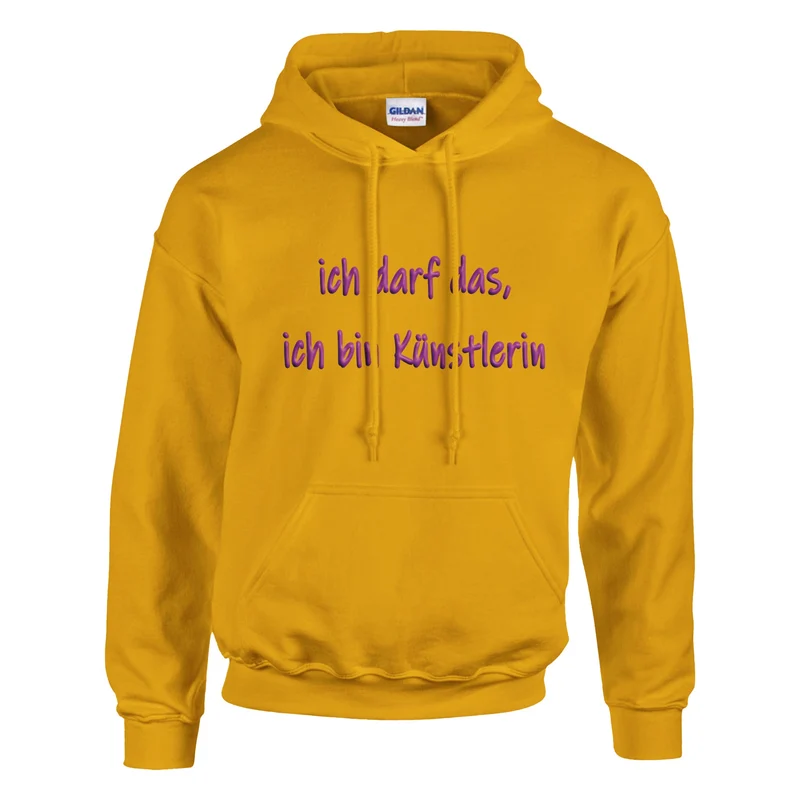 ICH DARF DAS, ICH BIN KÜNSTLERIN - Classic Unisex Pullover Hoodie | Gildan® 18500