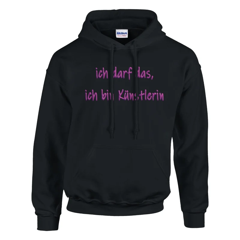 ICH DARF DAS, ICH BIN KÜNSTLERIN - Classic Unisex Pullover Hoodie | Gildan® 18500