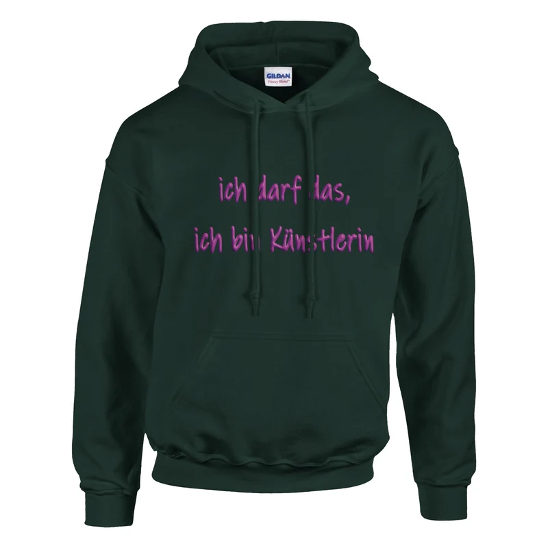 ICH DARF DAS, ICH BIN KÜNSTLERIN - Classic Unisex Pullover Hoodie | Gildan® 18500