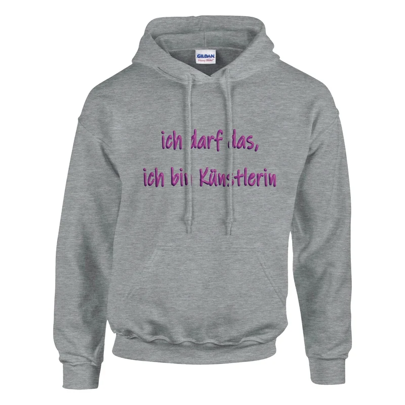ICH DARF DAS, ICH BIN KÜNSTLERIN - Classic Unisex Pullover Hoodie | Gildan® 18500