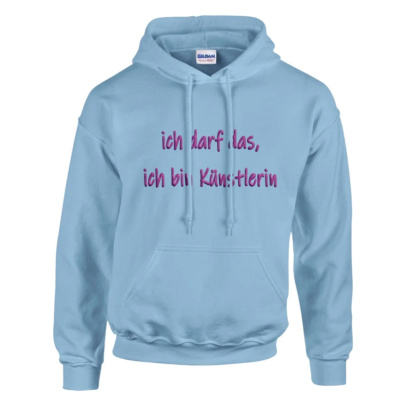 ICH DARF DAS, ICH BIN KÜNSTLERIN - Classic Unisex Pullover Hoodie | Gildan® 18500