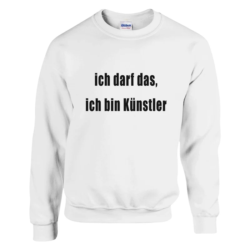 ICH DARF DAS, ICH BIN KÜNSTLER - Classic Unisex Crewneck Sweatshirt | Gildan® 18000