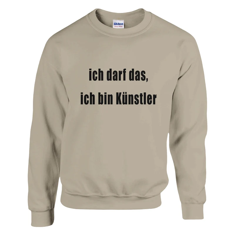 ICH DARF DAS, ICH BIN KÜNSTLER - Classic Unisex Crewneck Sweatshirt | Gildan® 18000